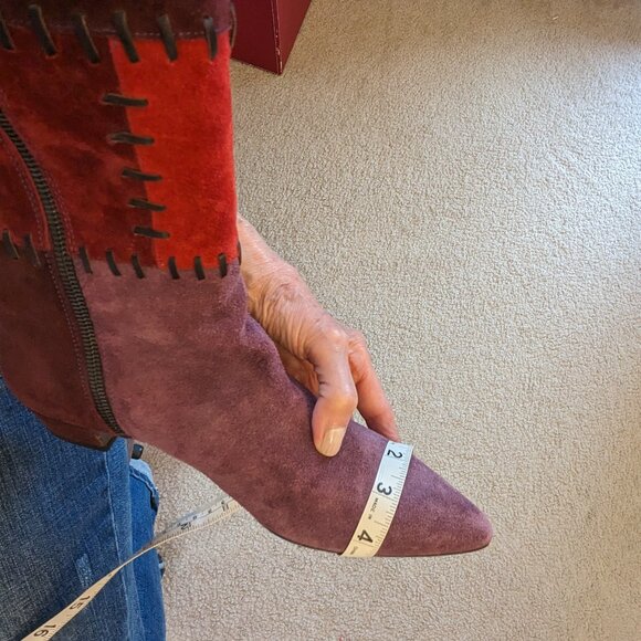 Miu Miu suede low heeled boot  Size 8.5 NWOT - Picture 16 of 16